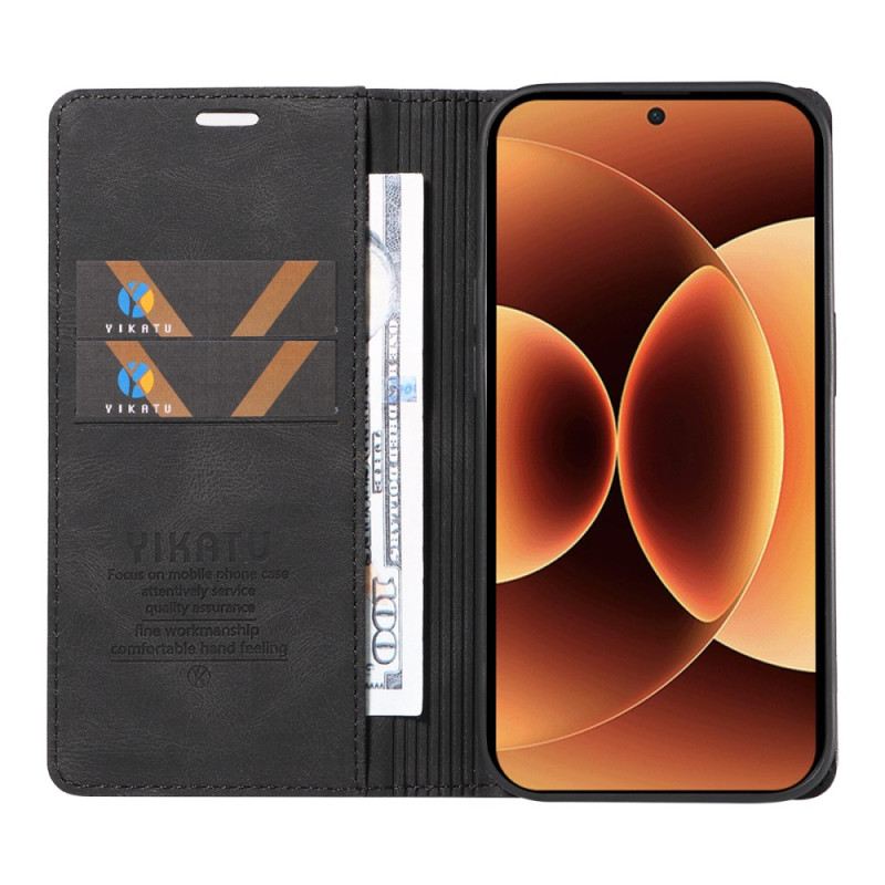 Fliptok Xiaomi 17 Pro Max Yikatu Velúr Hatású