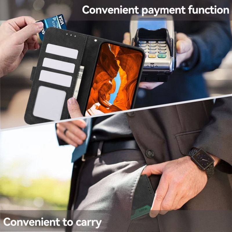 Kinyitható Bőrtok Xiaomi 17 Pro Max Abeel Kéttónusú