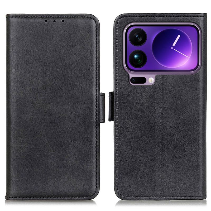 Kinyitható Bőrtok Xiaomi 17 Pro Max Dupla Csat