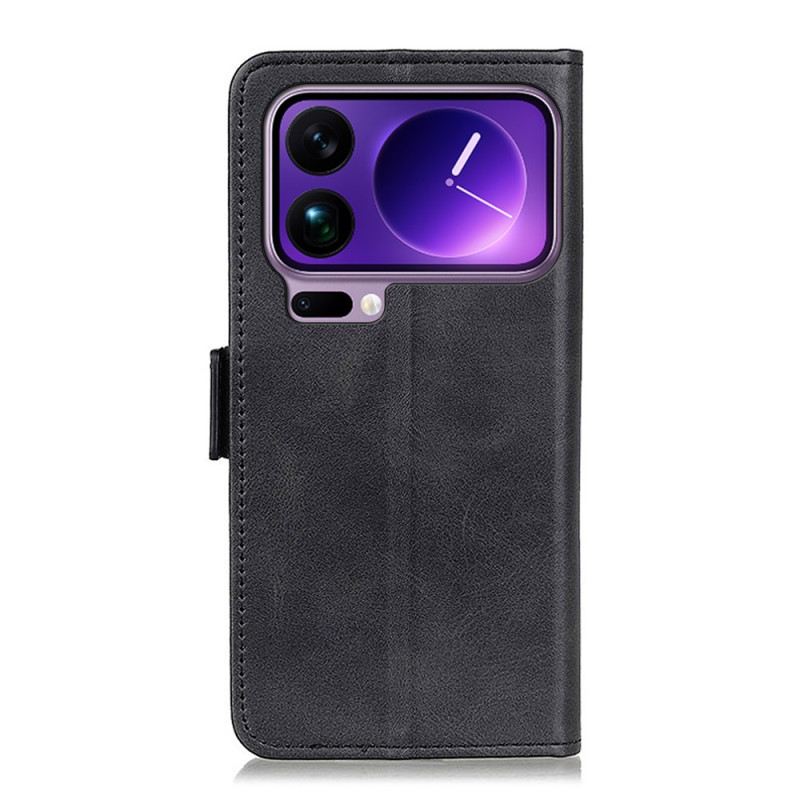 Kinyitható Bőrtok Xiaomi 17 Pro Max Dupla Csat