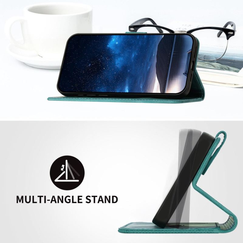 Kinyitható Bőrtok Xiaomi 17 Pro Max Pillangó És Geometrikus Dizájn