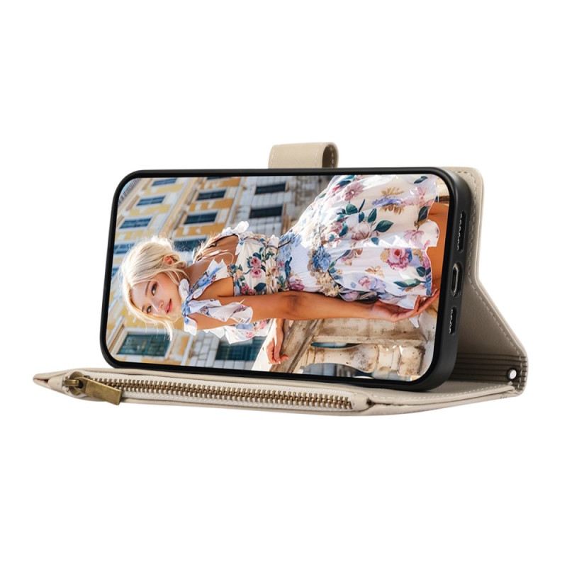 Kinyitható Bőrtok Xiaomi 17 Pro Max Több Kártyatartó És Csuklópánt