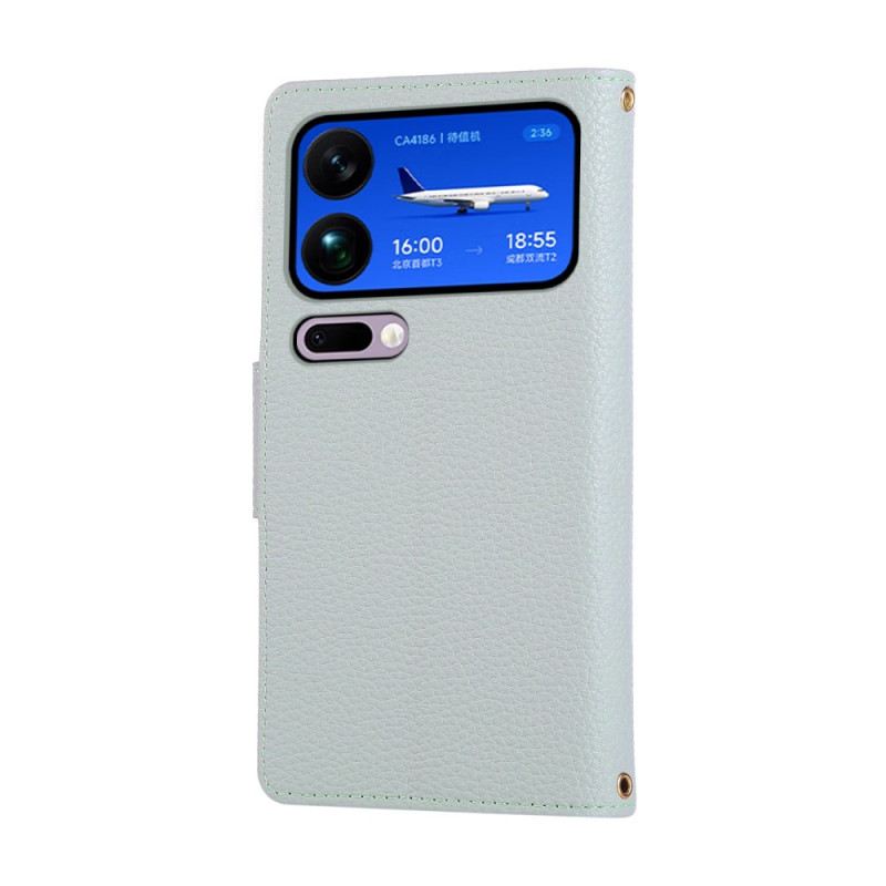 Kinyitható Bőrtok Xiaomi 17 Pro Max Vintage Cipzáras Pénztárca