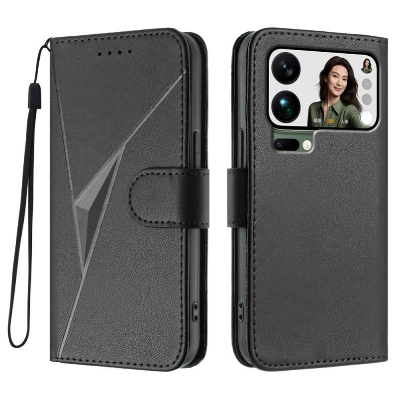 Kinyitható Tokok Xiaomi 17 Pro Max Háromszög Minta