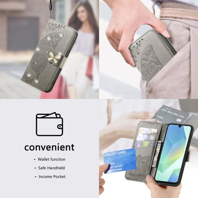 Kinyitható Tokok Xiaomi 17 Pro Max Pillangó És Strassz