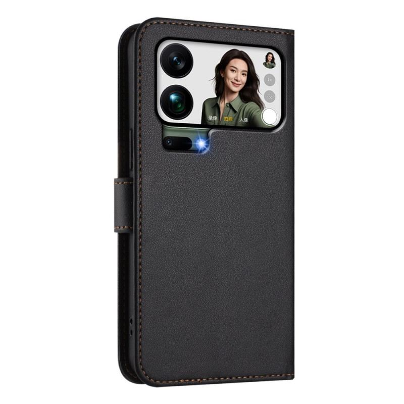 Kinyitható Tokok Xiaomi 17 Pro Max Sima Bőrhatású