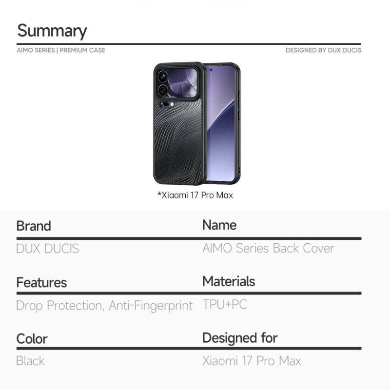 Tok Xiaomi 17 Pro Max Aimo Sorozat Dux Ducis