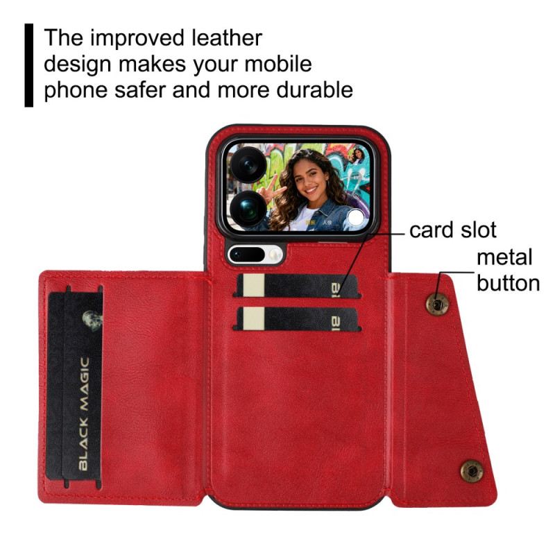 Tok Xiaomi 17 Pro Max Bőrhatású Kártyatartó