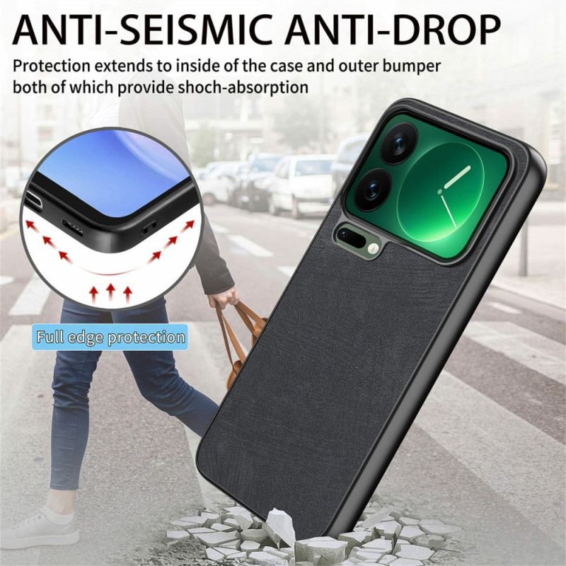 Tok Xiaomi 17 Pro Max Ütésálló Vékony Bőrhatású