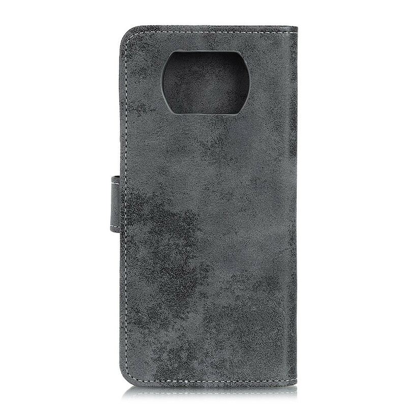 Kinyitható Tokok Poco X3 / X3 Pro / X3 NFC Vintage Bőr Hatás
