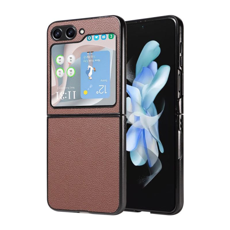 Mobiltelefon Tokok Samsung Galaxy Z Flip 6 Diszkrét Bőr Stílus