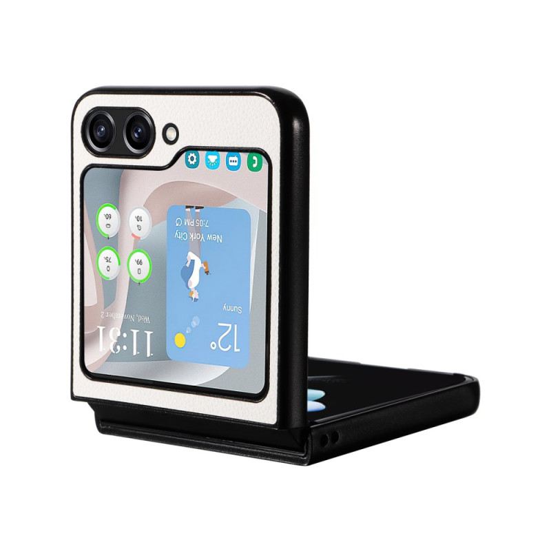 Mobiltelefon Tokok Samsung Galaxy Z Flip 6 Diszkrét Bőr Stílus
