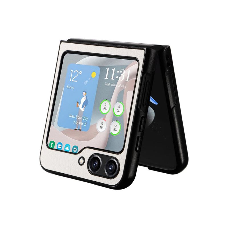 Mobiltelefon Tokok Samsung Galaxy Z Flip 6 Diszkrét Bőr Stílus
