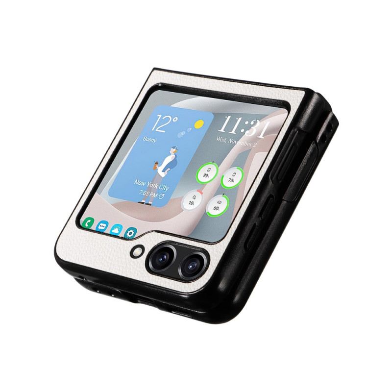 Mobiltelefon Tokok Samsung Galaxy Z Flip 6 Diszkrét Bőr Stílus