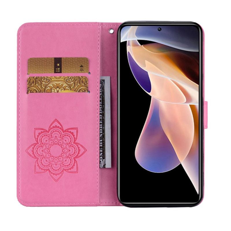 Fliptok / Bőrtok Xiaomi Redmi Note 11 Pro Plus 5G Bagoly Mandala És Varázsa
