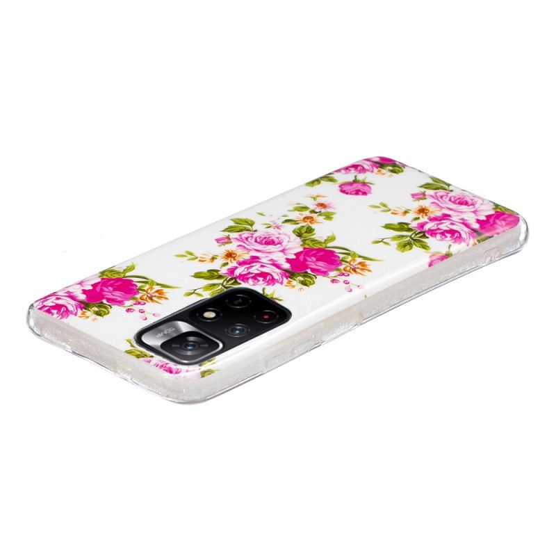 Tok Xiaomi Redmi Note 11 Pro Plus 5G Fluoreszkáló Liberty Flowers