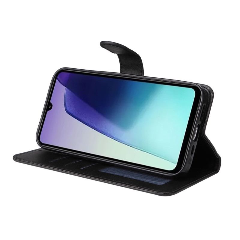 Bőrtok Poco C75 Bőrhatású Pánttal