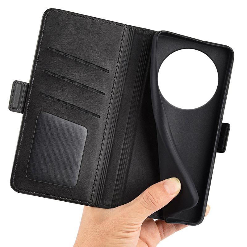 Bőrtok Poco C75 Dupla Csat