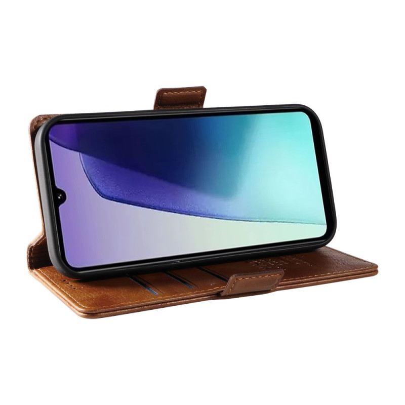 Bőrtok Poco C75 Dupla Csat Yikatu