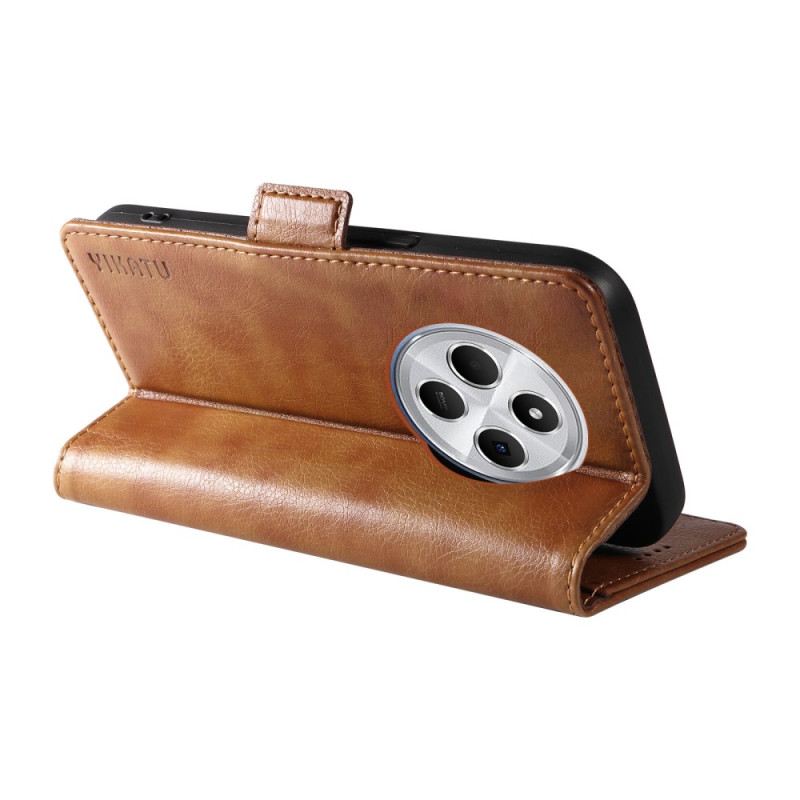 Bőrtok Poco C75 Dupla Csat Yikatu