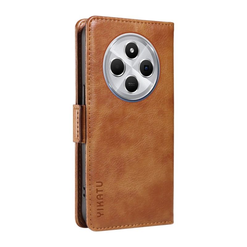 Bőrtok Poco C75 Dupla Csat Yikatu