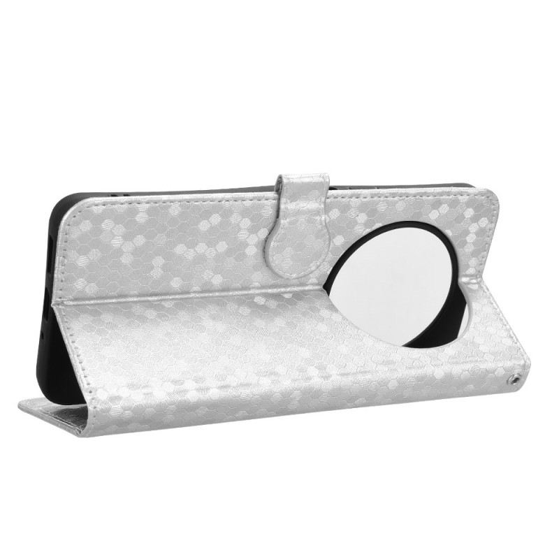 Bőrtok Poco C75 Fényes Pöttyök Szíj