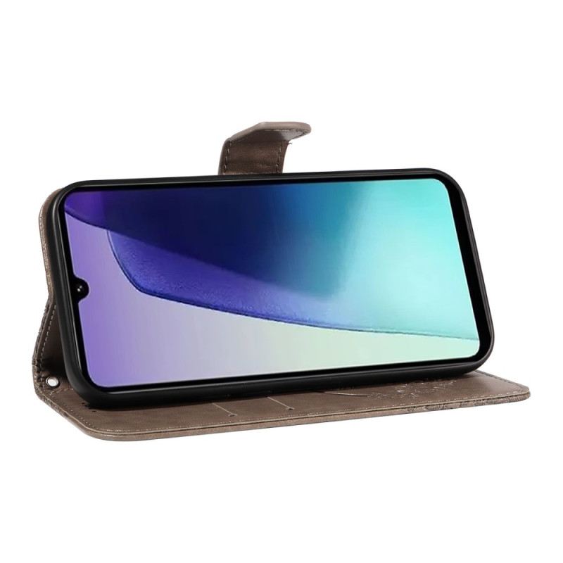 Bőrtok Poco C75 Grafikus Pillangó