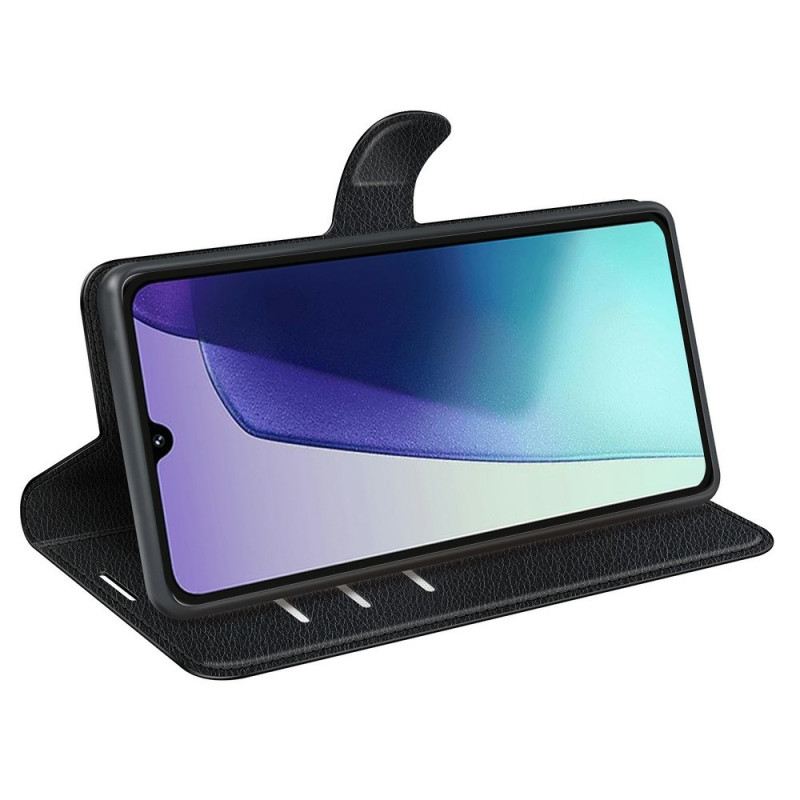 Bőrtok Poco C75 Licsi Műbőr