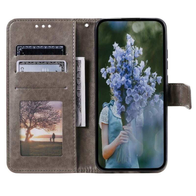 Bőrtok Poco C75 Mandala Nap