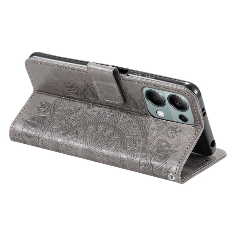 Bőrtok Poco C75 Mandala Nap