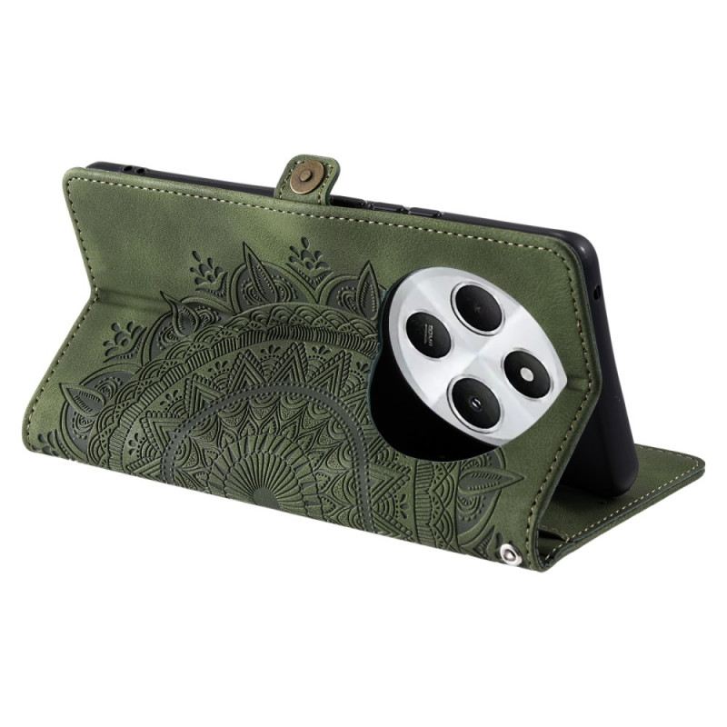 Bőrtok Poco C75 Mandala Pénztárca