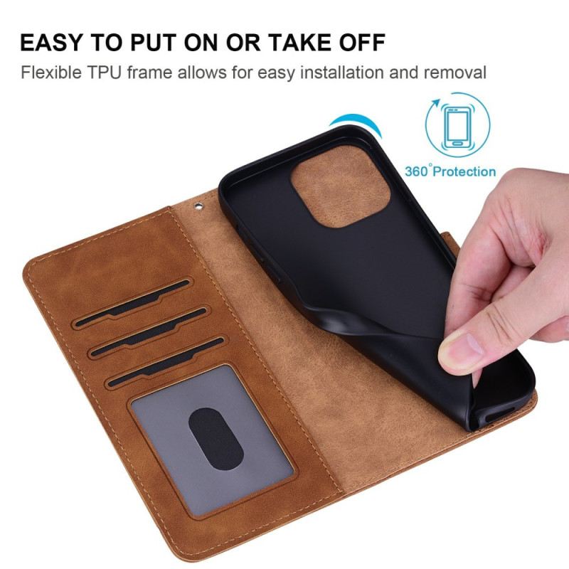 Bőrtok Poco C75 Pitypang Minta Pánttal