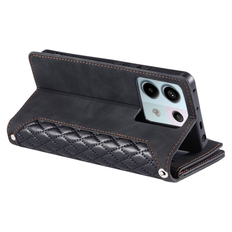 Bőrtok Poco C75 Steppelt Multifunkciós