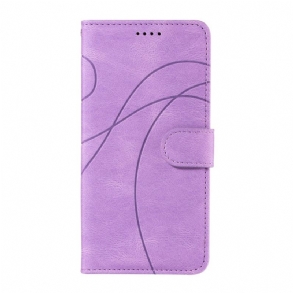 Bőrtok Poco C75 Vonalak