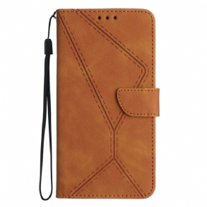 Bőrtok Poco C75 Vonalak És Csíkok