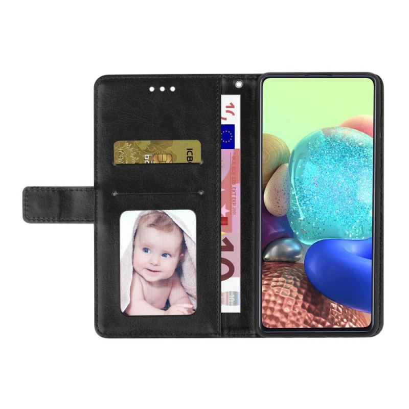 Bőrtok Poco C75 Y Minta Pánttal