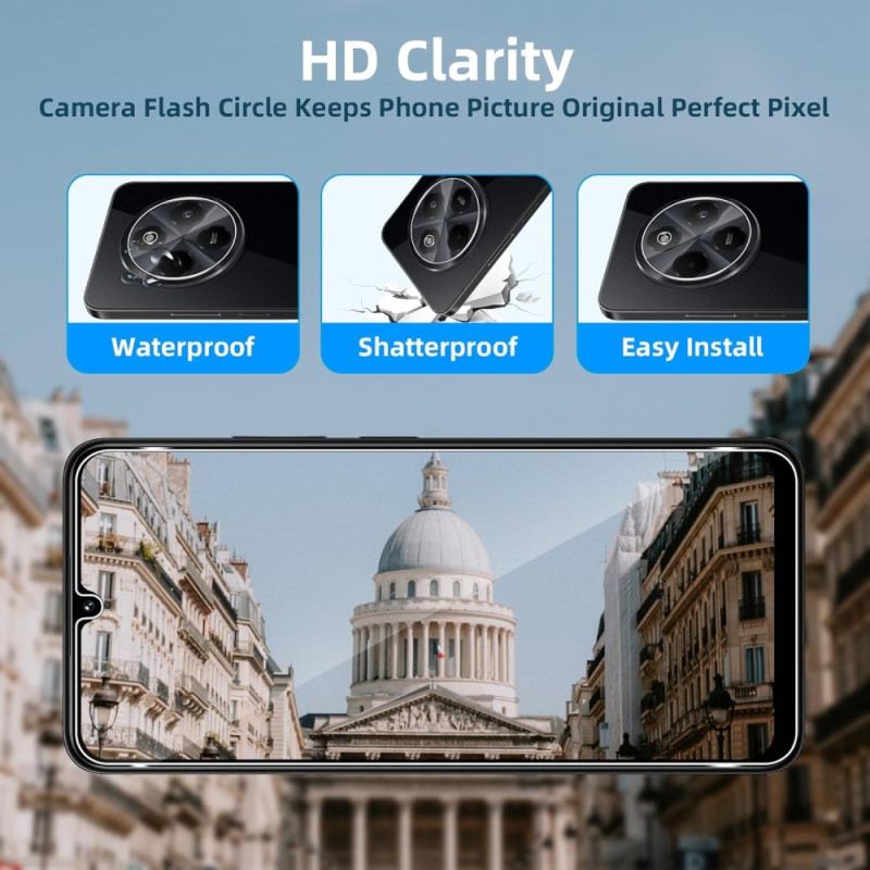 Dupla Edzett Üveg Kijelző- És Kameravédő Xiaomi Redmi 14c / Poco C75-höz