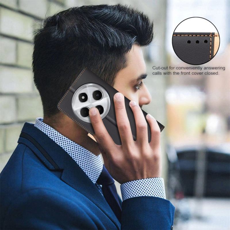 Kinyitható Bőrtok Poco C75 Kéttónusú Binfen Szín