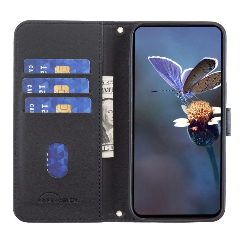 Kinyitható Tokok Poco C75 Binfen Színes Puffos Kabát Stílus