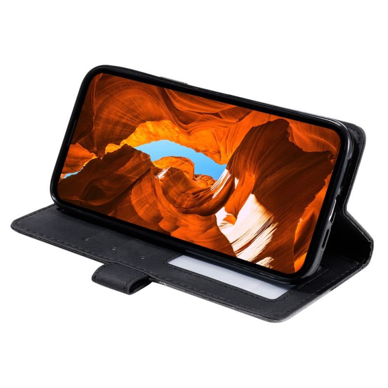 Kinyitható Tokok Poco C75 Geometrikus Minta Pánttal