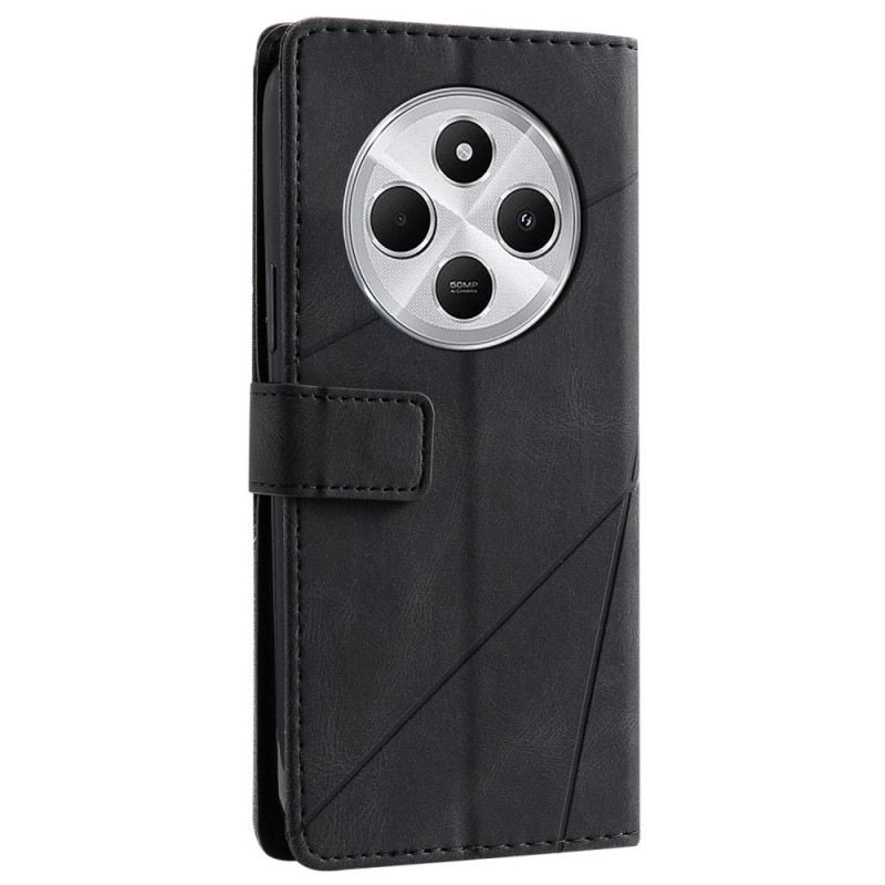 Kinyitható Tokok Poco C75 Geometrikus Minta Pánttal