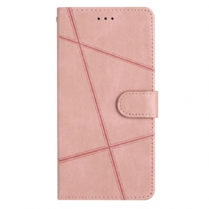 Kinyitható Tokok Poco C75 Vonalak Velúr Hatású