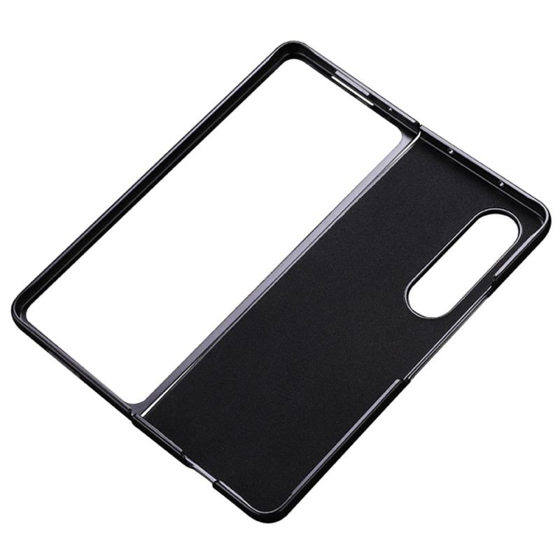 Telefontok Samsung Galaxy Z Fold 4 Litchi Valódi Bőr