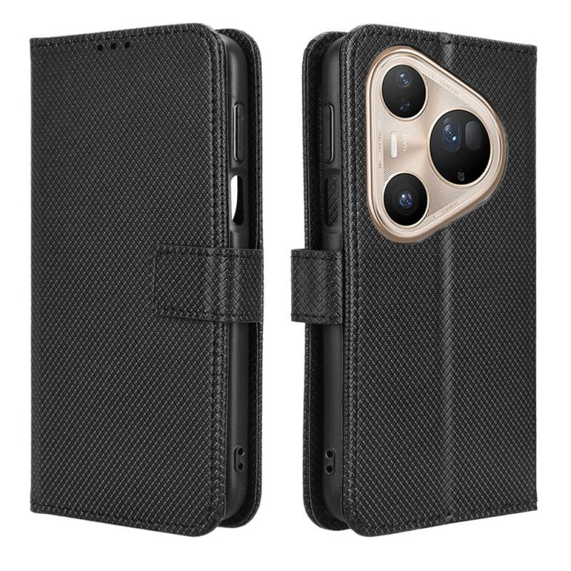 Bőrtok Huawei Pura 80 Pro Gyémánt Textúra