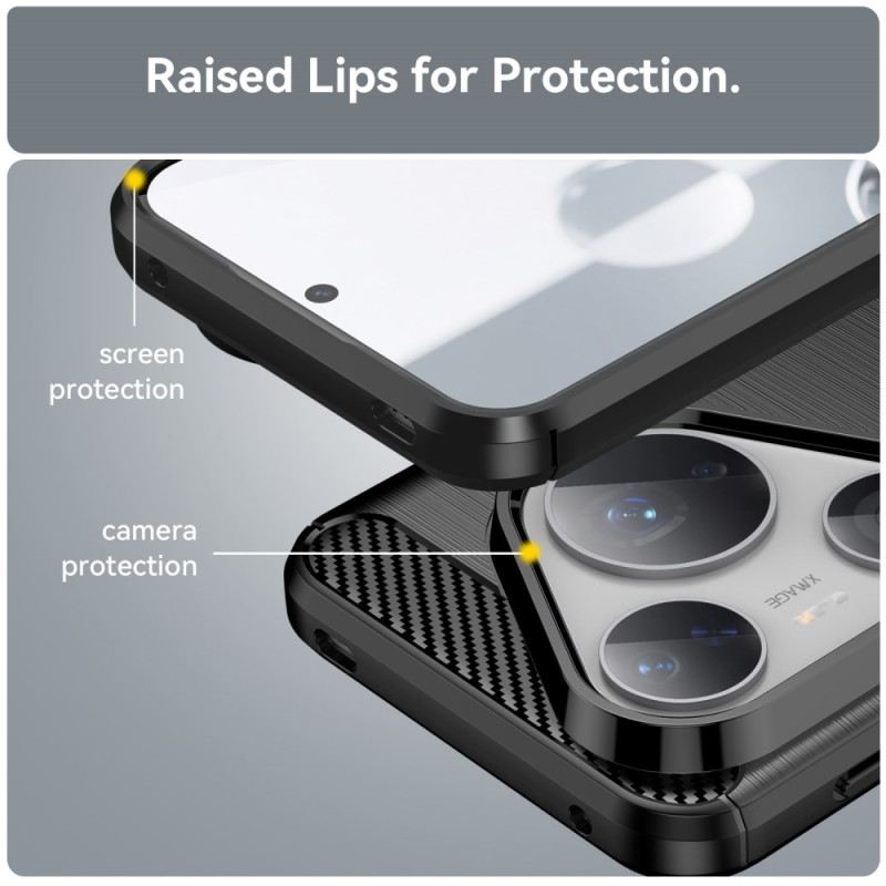 Tok Huawei Pura 80 Pro Szálcsiszolt Szénszálas