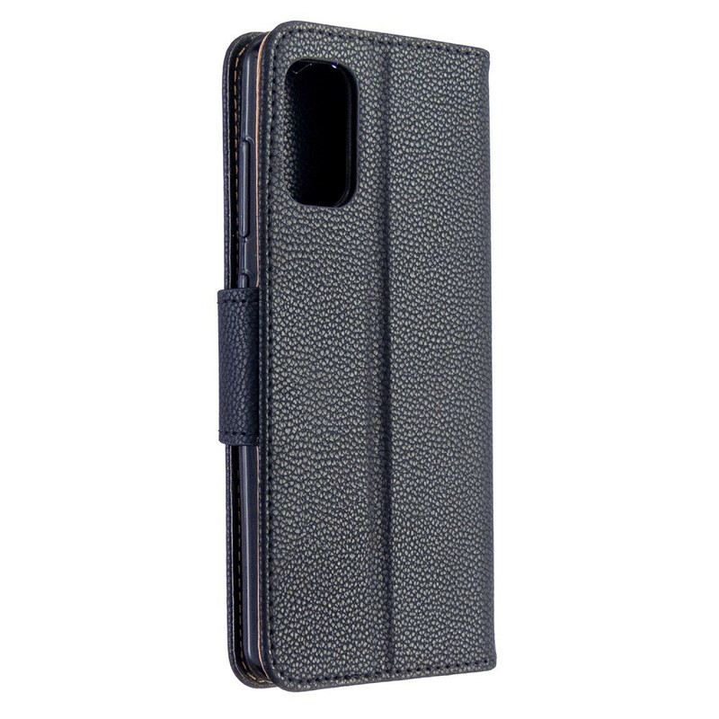 Fliptok / Bőrtok Samsung Galaxy A41 Licsi Rabat Oblique