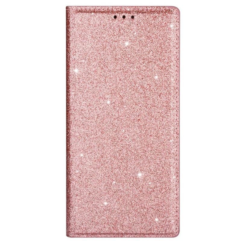 Fliptok Samsung Galaxy A41 Bőrtok Flitter Stílus