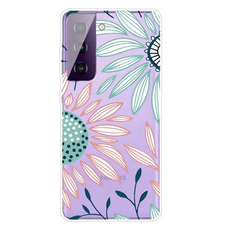 Tok Samsung Galaxy S21 5G Átlátszó Egy Virág