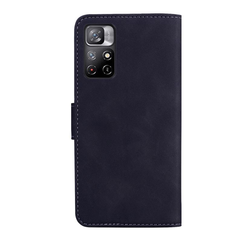 Fliptok / Bőrtok Poco M4 Pro 5G Skin-touch Butterfly