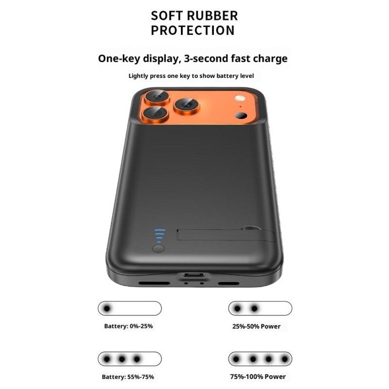5000 Mah-s Külső Akkumulátortok iPhone 17 Próhoz Beépített Állvánnyal